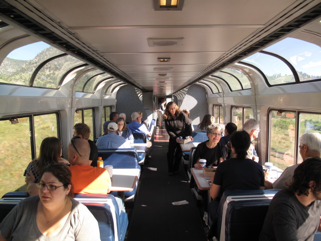 Lounge Car zwischen Denver und Fraser-Winter Park