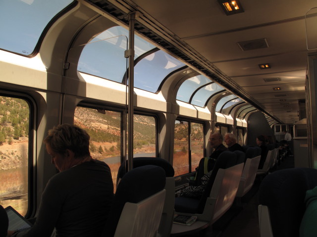 Lounge Car zwischen Granby und Glenwood Springs