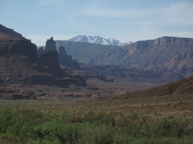 La Sal Mountains vom Professor Valley aus (13. Mai)