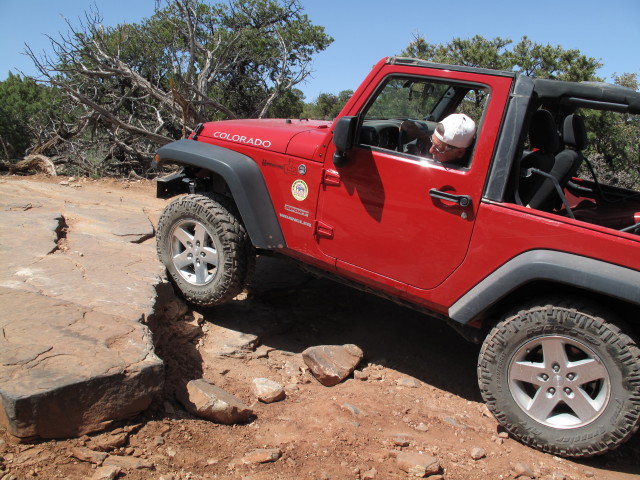 Papa am Top of the World Jeep Trail (13. Mai)