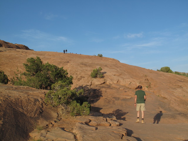 Papa am Delicate Arch Trail im Arches National Park (13. Mai)
