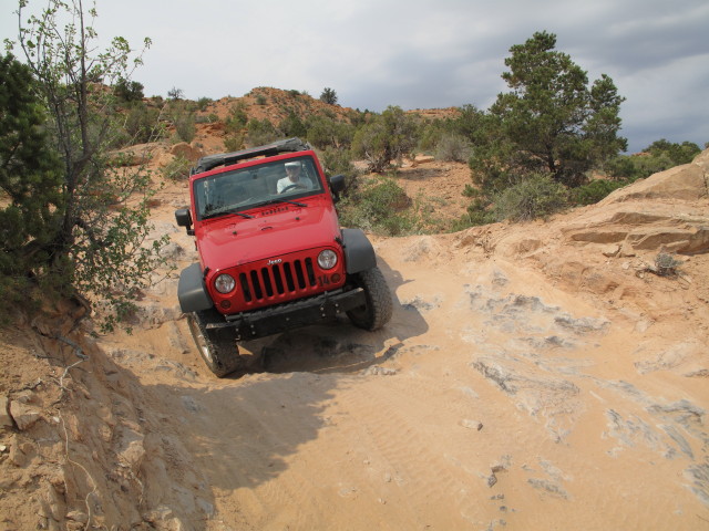 Papa am Tower Arch Jeep Trail im Arches National Park (16. Mai)