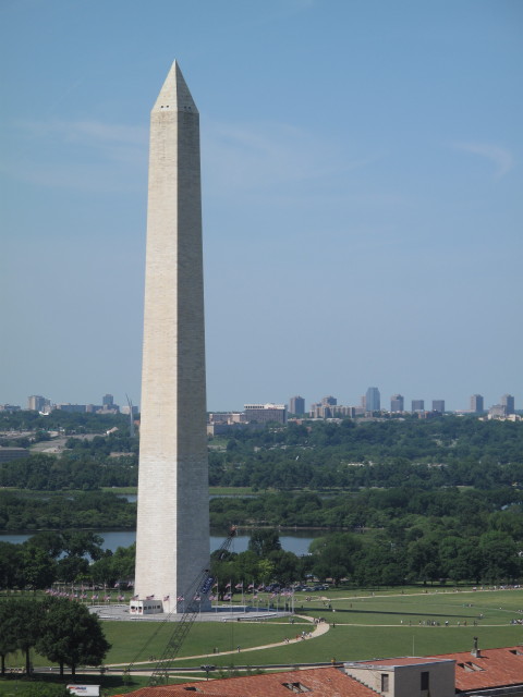 Washington Monument vom Old Post Office aus (19. Mai)