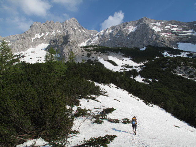 Irene zwischen Prielschutzhaus und S&uuml;dostsporn-Klettersteig (27. Mai)