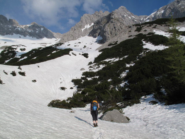 Irene zwischen Prielschutzhaus und S&uuml;dostsporn-Klettersteig (27. Mai)