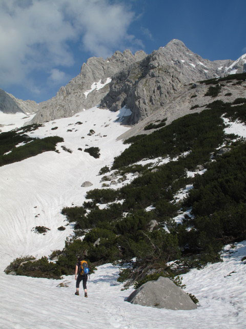 Irene zwischen Prielschutzhaus und S&uuml;dostsporn-Klettersteig (27. Mai)