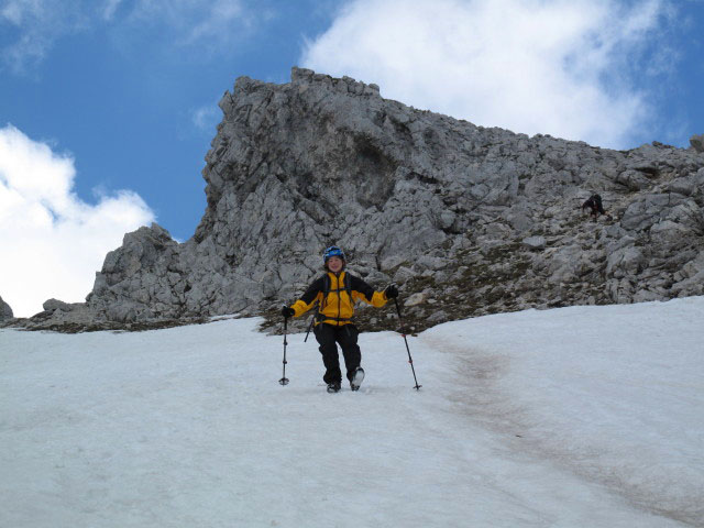 Irene zwischen S&uuml;dostsporn-Klettersteig und Prielschutzhaus (27. Mai)