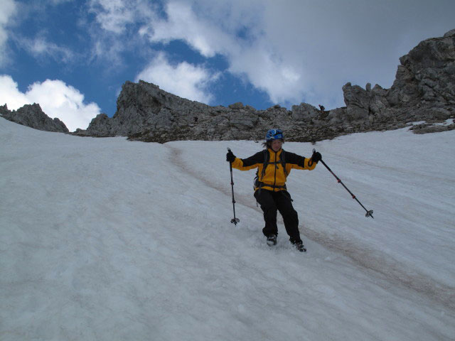 Irene zwischen S&uuml;dostsporn-Klettersteig und Prielschutzhaus (27. Mai)