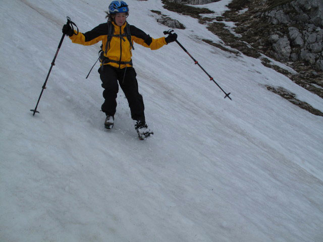 Irene zwischen S&uuml;dostsporn-Klettersteig und Prielschutzhaus (27. Mai)