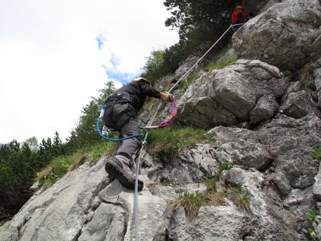 S&uuml;d&ouml;stlicher &Uuml;bungsklettersteig Prielschutzhaus: Philipp und Roland (27. Mai)