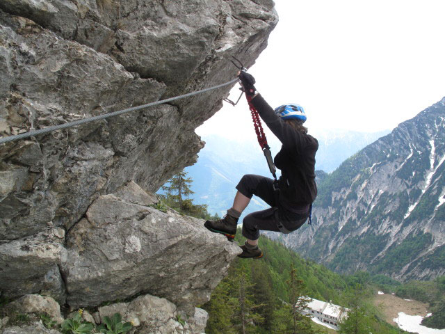 S&uuml;d&ouml;stlicher &Uuml;bungsklettersteig Prielschutzhaus: Irene im &Uuml;berhang (27. Mai)