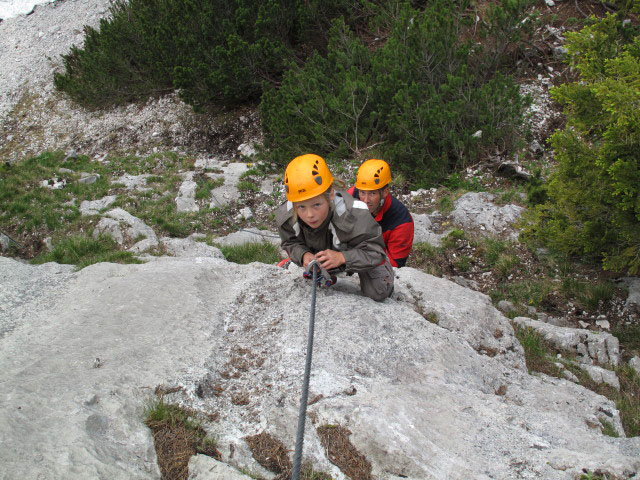 Nordwestlicher &Uuml;bungsklettersteig Prielschutzhaus: Sarah und Roland (27. Mai)