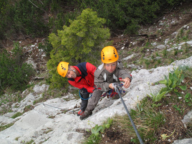 Nordwestlicher &Uuml;bungsklettersteig Prielschutzhaus: Roland und Sarah (27. Mai)