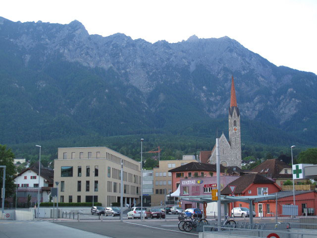 Drei-Schwestern-Kette vom Bahnhof Schaan-Vaduz aus