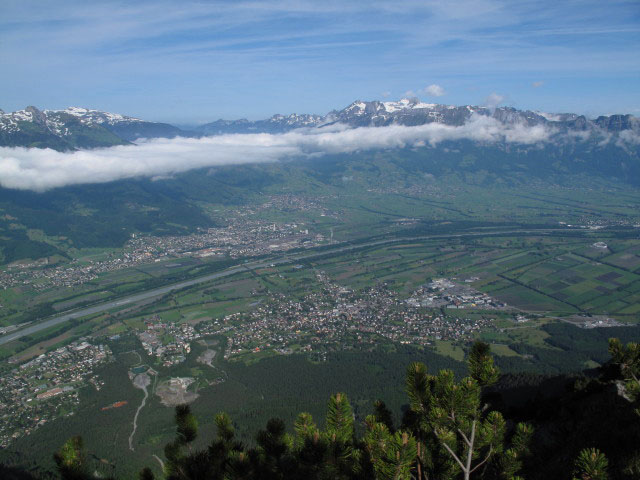 Rheintal vom Gafleisattel aus