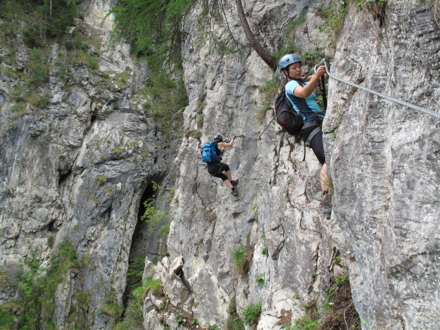 Kitz-Klettersteig: ? und ? am G&ouml;tterquergang