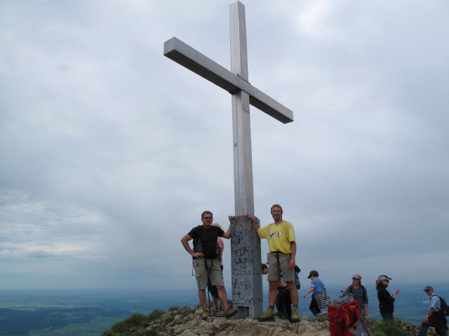 Axel und ich am Branderschrofen, 1.879 m