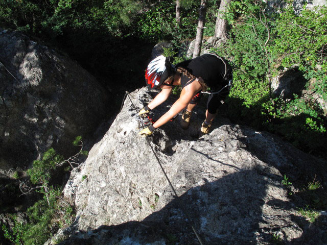 Daniela in der Scharte