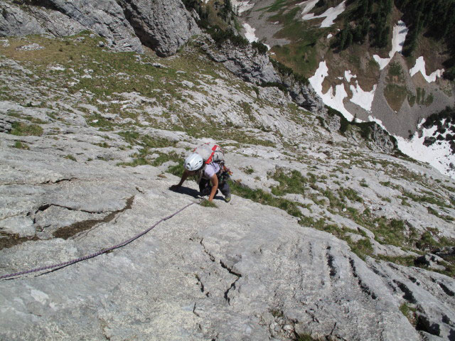 'Gummikiller': Monika in der 16. Seillänge (16. Juni)