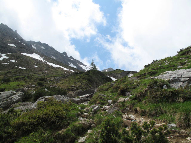 Weg 622 zwischen Muttekopfh&uuml;tte und Schaflanne