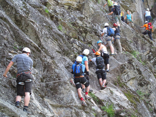 Stuibenfall-Klettersteig: zweiter Abschnitt