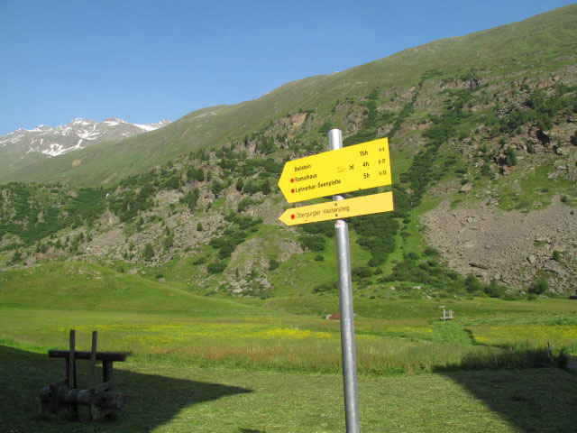 von Obergurgl Richtung Westen (30. Juni)