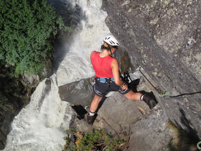 Obergurgler Klettersteig: Gudrun in der Sektion 4 (30. Juni)