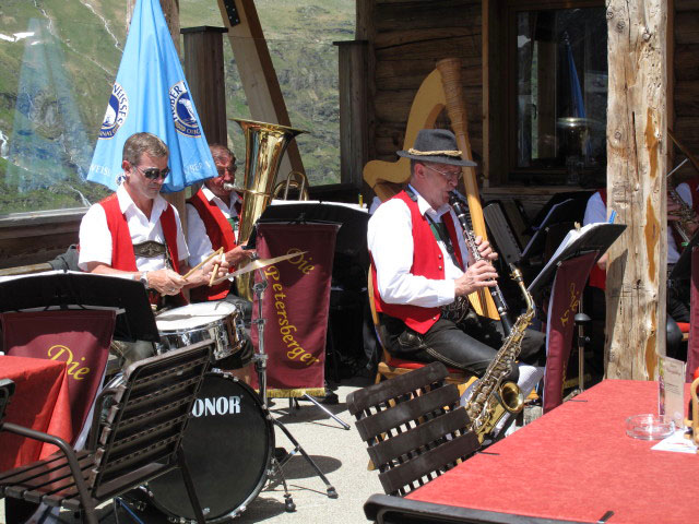 'Die Petersberger' in der Langtalereggh&uuml;tte, 2.430 m (30. Juni)
