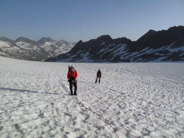 Gudrun und Christoph am Gurgler Ferner (1. Juli)