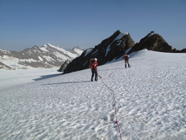 Gudrun und Christoph am Gurgler Ferner (1. Juli)