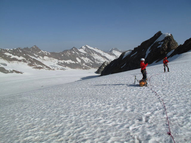 Gudrun und Christoph am Gurgler Ferner (1. Juli)