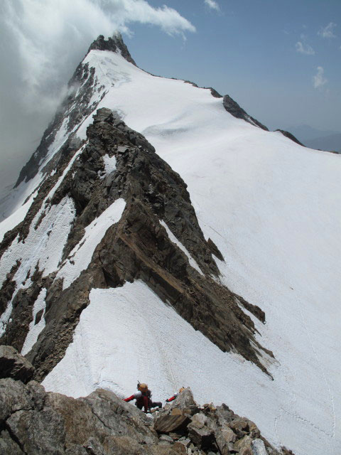 Gudrun am S&uuml;dostgrat des Annakogels (1. Juli)