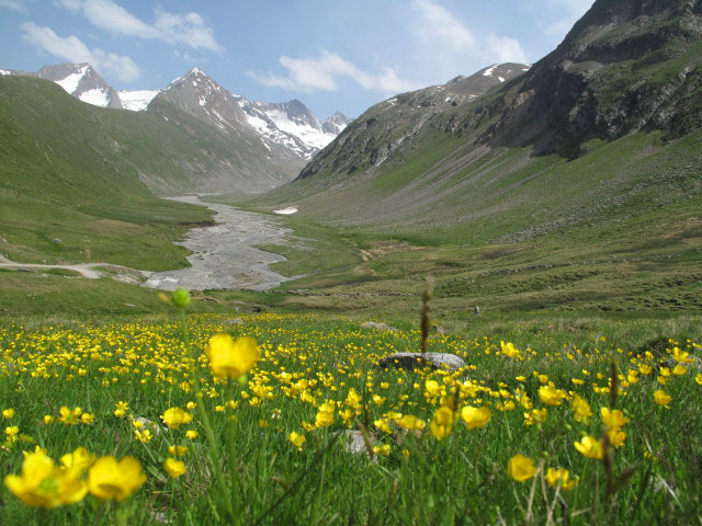 Rotmoostal von der Sch&ouml;nwiesh&uuml;tte aus (1. Juli)