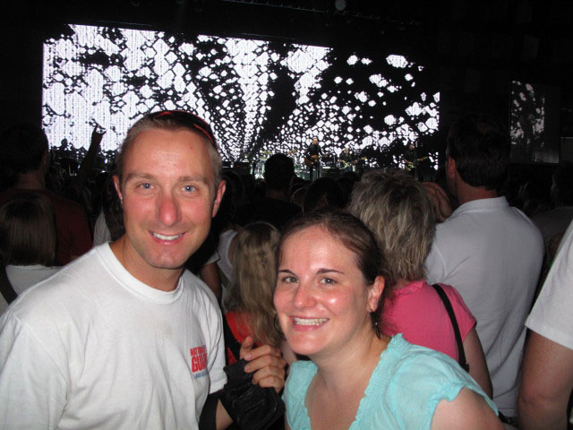 Ich und Katrin in der Stadthalle