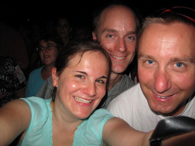 Katrin, Florian und ich in der Stadthalle