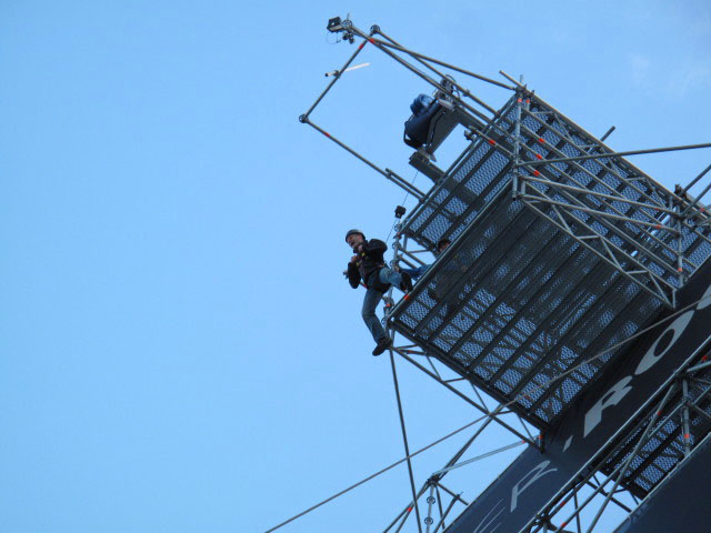 Andreas und ? im Powerfan des Spider Rock Wien