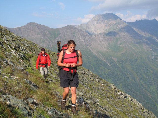 Christoph und Gudrun auf Weg 532 zwischen Auernig und und Federwei&szlig;egg