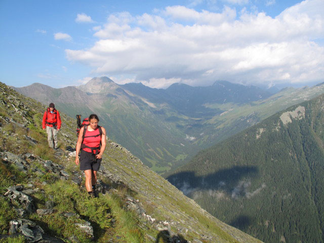 Christoph und Gudrun auf Weg 532 zwischen Auernig und und Federwei&szlig;egg