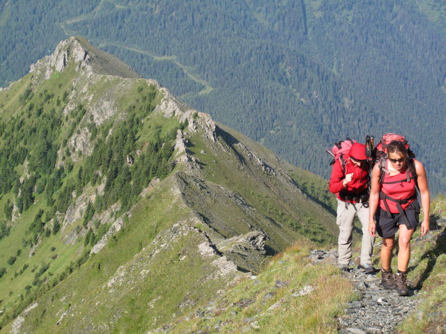 Christoph und Gudrun auf Weg 532 zwischen Federweißegg und Törlköpfe