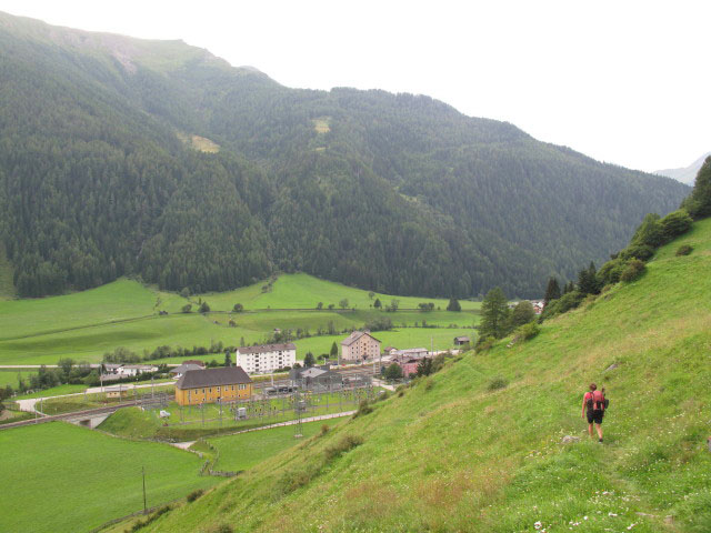 Gudrun auf Weg 510 zwischen Leitner und Bahnhof Mallnitz-Obervellach