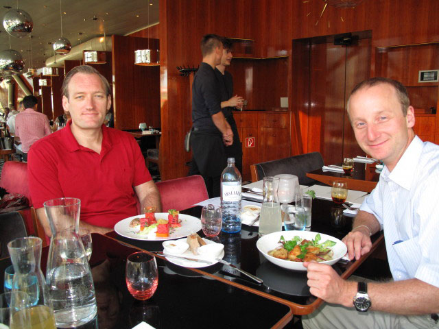 Erich und Christoph im 'Motto am Fluss'