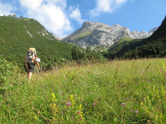Christoph auf Weg 634 zwischen Gasillboden und Muesmannsruhe (11. Aug.)