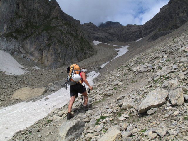Gudrun am Augsburger H&ouml;henweg im Gasilltal (11. Aug.)