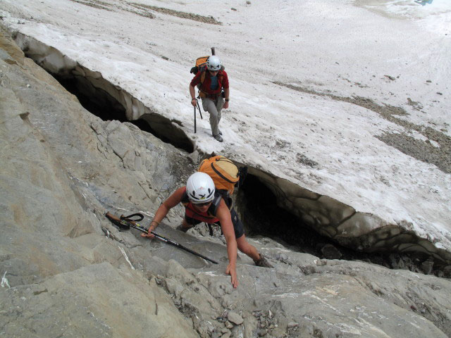 Gudrun und Christoph am Grinner Ferner (11. Aug.)