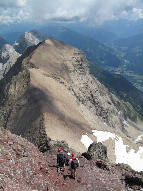 von der Parseierspitze Richtung S&uuml;dosten (11. Aug.)
