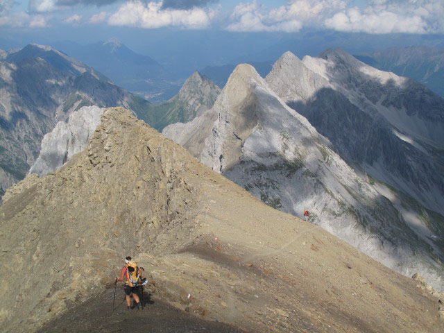 Gudrun und Christoph zwischen Gatschkopf und Augsburger H&uuml;tte (11. Aug.)