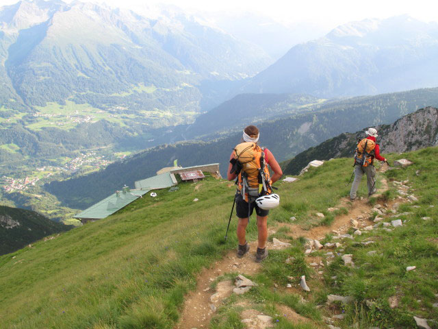 Gudrun und Christoph zwischen Gatschkopf und Augsburger H&uuml;tte (11. Aug.)