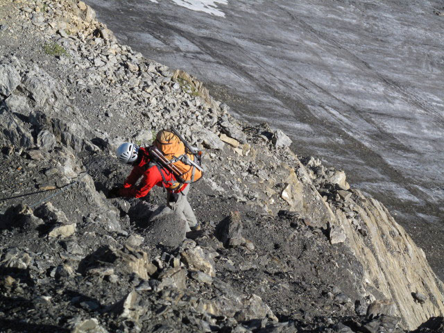 Christoph am Augsburger H&ouml;henweg zwischen Dawinkopf und Dawinscharte (12. Aug.)