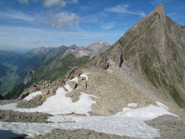 Augsburger H&ouml;henweg in der Parseierscharte, 2.604 m (12. Aug.)