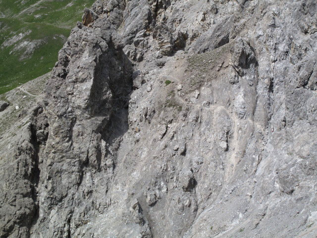 Augsburger H&ouml;henweg zwischen Parseierscharte und Gr&uuml;nem Br&uuml;nnle (12. Aug.)